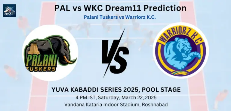 PAL vs WKC Dream11 Prediction