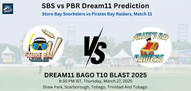 SBS vs PBR Dream11 Prediction