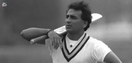 Sunil Gavaskar makes his test debut for India