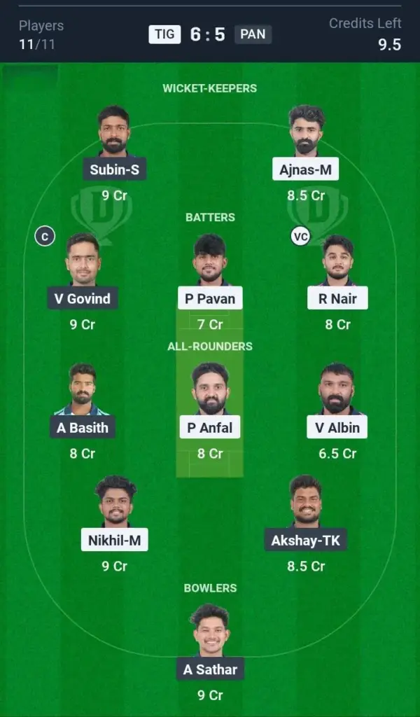 TIG vs PAN Small League Team