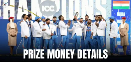 India received as prize money for the ICC champions trophy