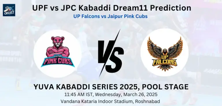 UPF vs JPC Dream11 Prediction