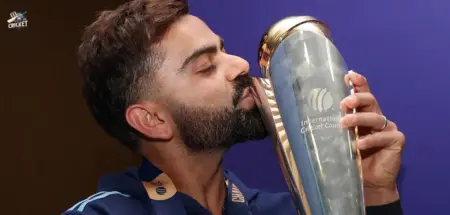 Virat Kohli in the ICC champions trophy