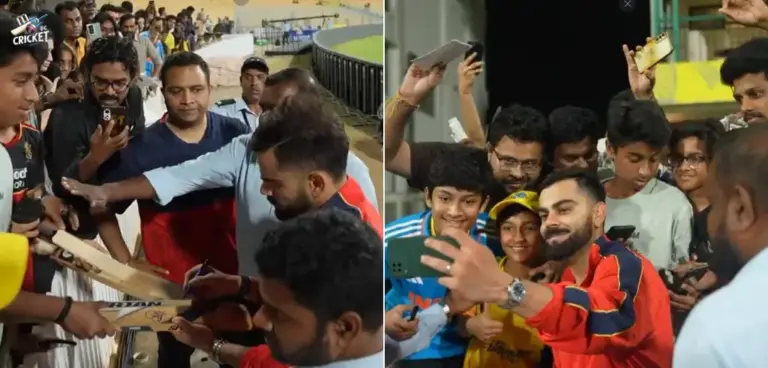 Virat Kohli meets fans