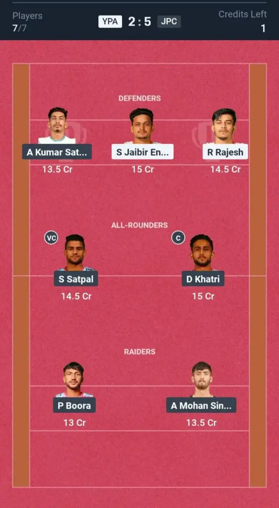 YPA vs JPC Small League Team