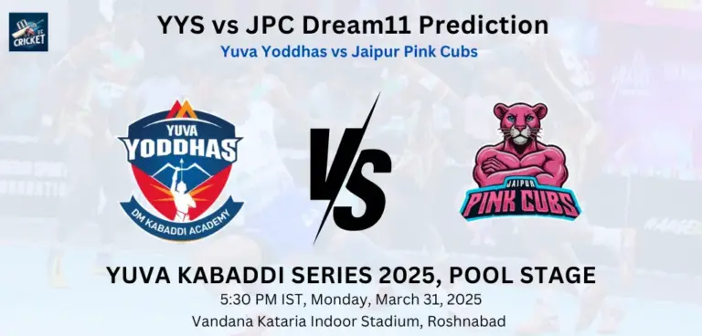 YYS vs JPC Dream11 Prediction