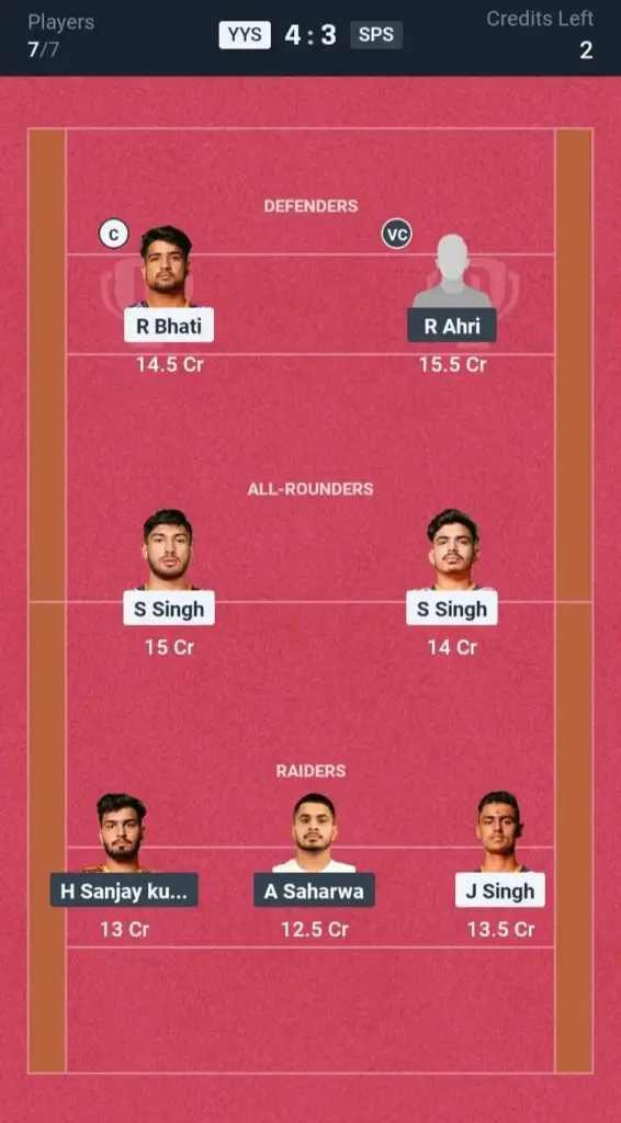 YYS vs SPS Small League Team