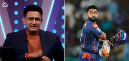 Anil Kumble drops a massive statement on Rishabh pant, Check out.