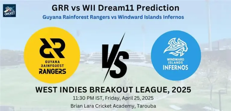 GRR vs WII Dream11 Prediction