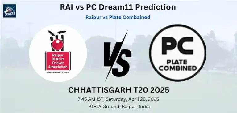 RAI vs PC Dream11 Prediction