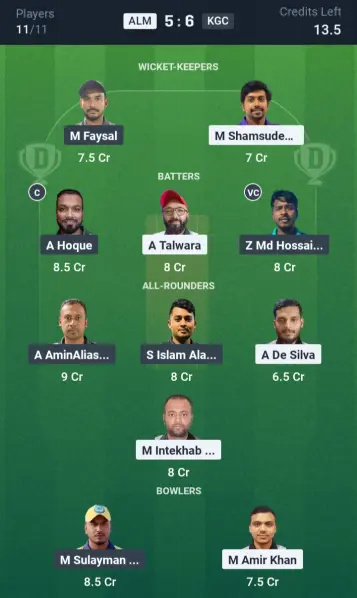 ALM vs KGC Grand League Team