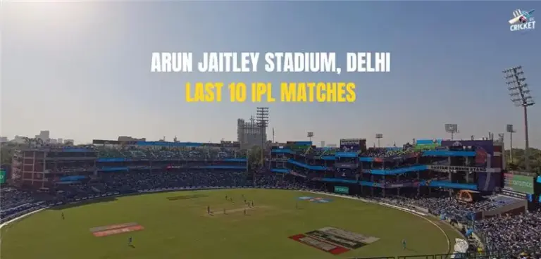 Arun Jaitley Stadium Last 10 IPL match