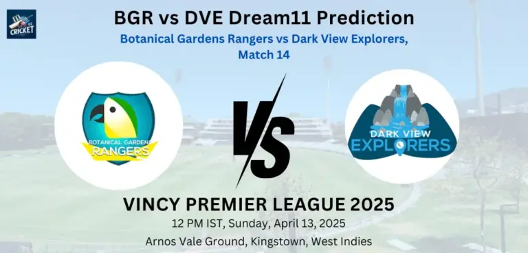 BGR vs DVE Dream11 Prediction