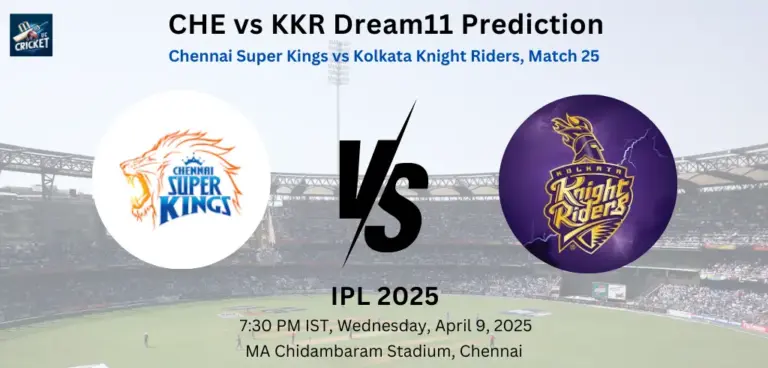 CHE vs KKR Dream11 Prediction