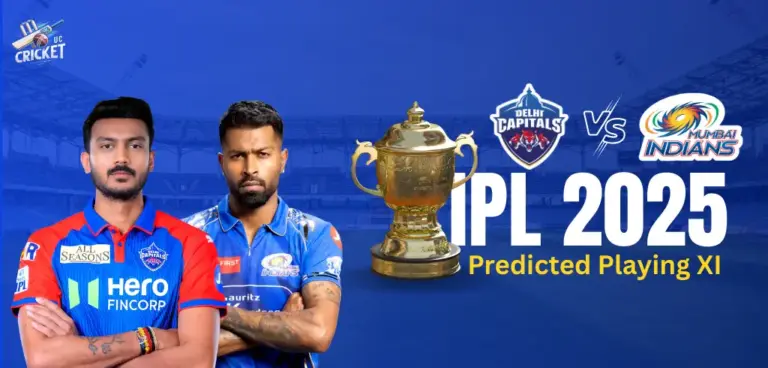 DC vs MI Predicted Playing XI