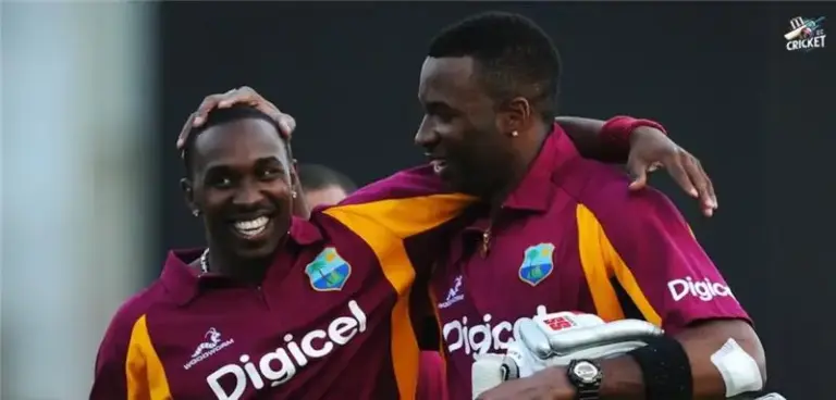 Dwayne Bravo and Kieron Pollard