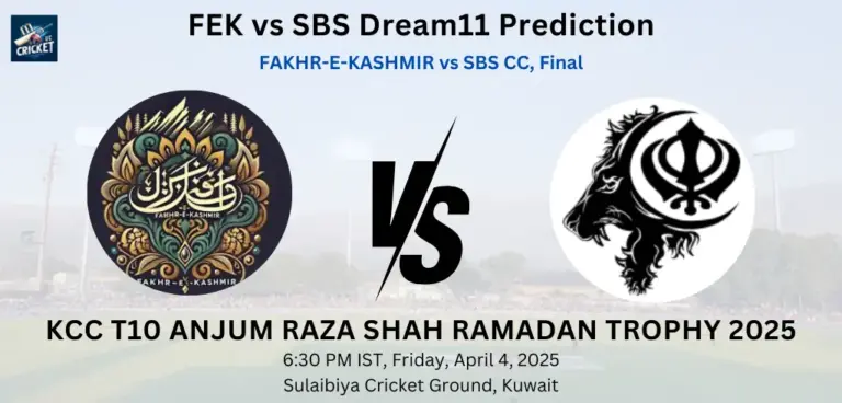 FEK vs SBS Dream11 Prediction