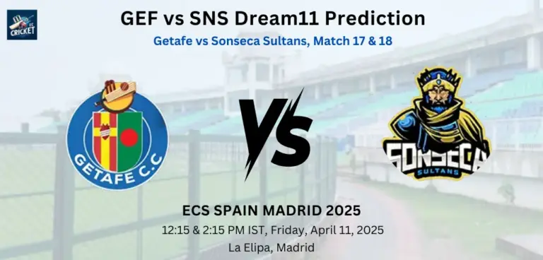 GEF vs SNS Dream11 Prediction
