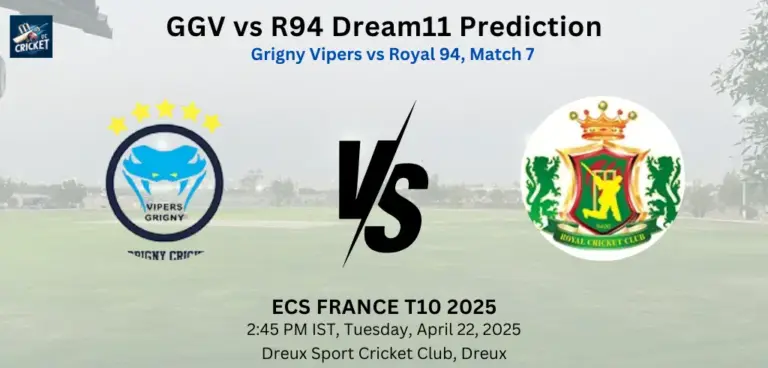 GGV vs R94 Dream11 Prediction