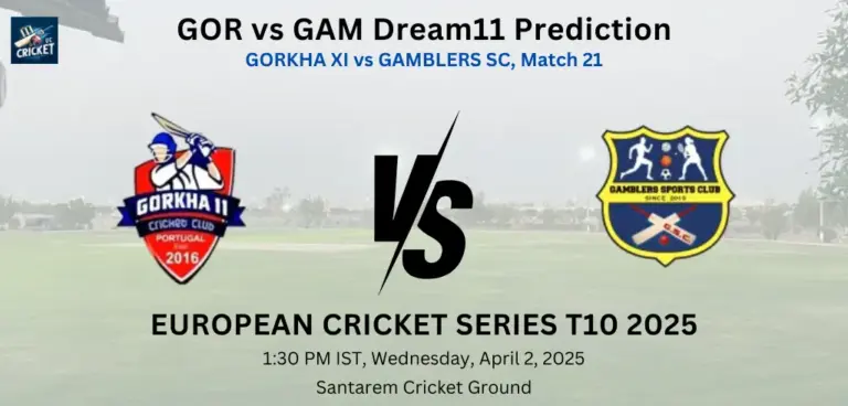 GOR vs GAM Dream11 Prediction