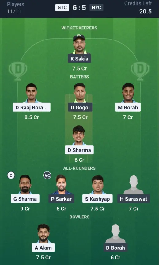 GTC vs NYC Grand League Team