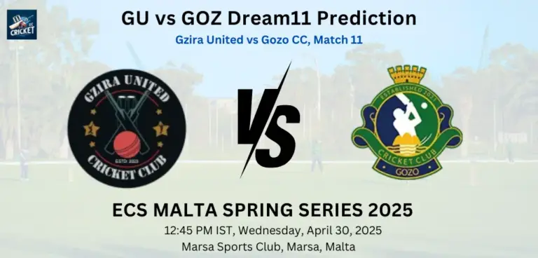 GU vs GOZ Dream11 Prediction