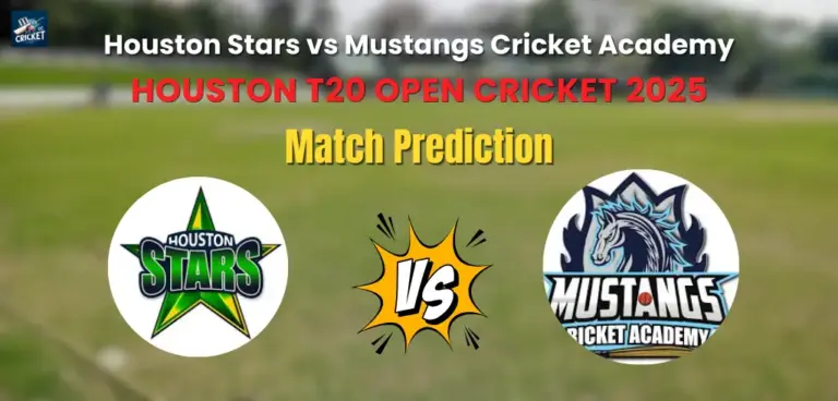 Houston Stars vs Mustangs Cricket Academy Match Prediction