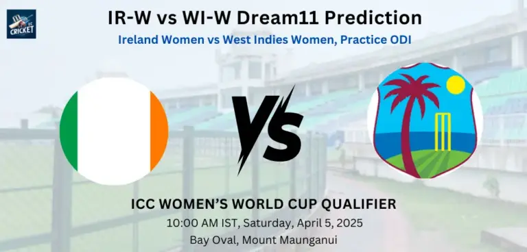 IR-W vs WI-W Dream11 Prediction