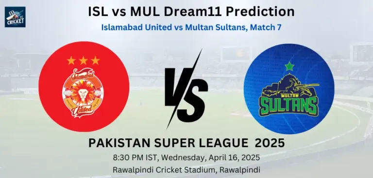 ISL vs MUL Dream11 Prediction