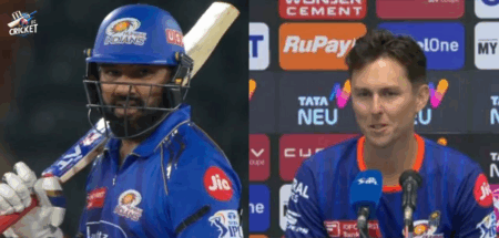 Trent Boult drops a massive praise for Rohit Sharma.