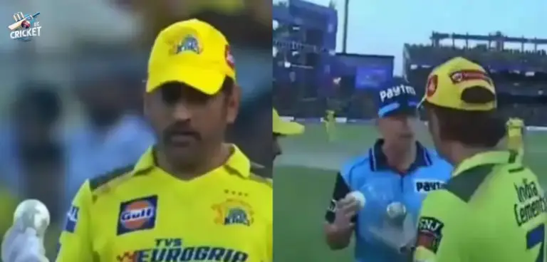 Dhoni's animated chat with Umpire