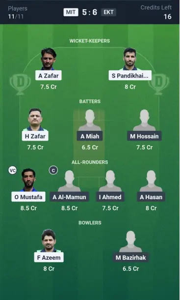 MIT vs EKT Small League Team