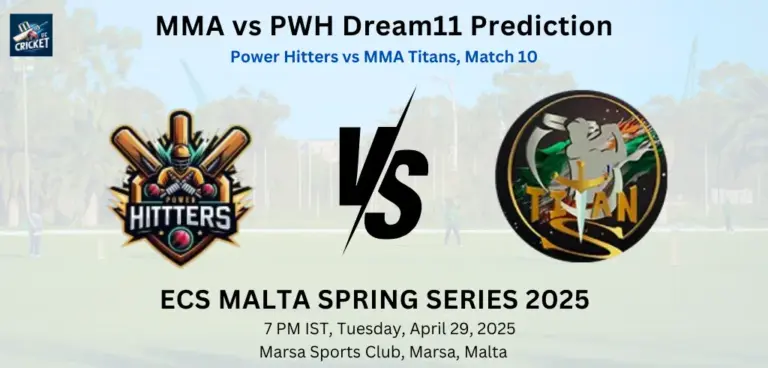 MMA vs PWH Dream11 Prediction