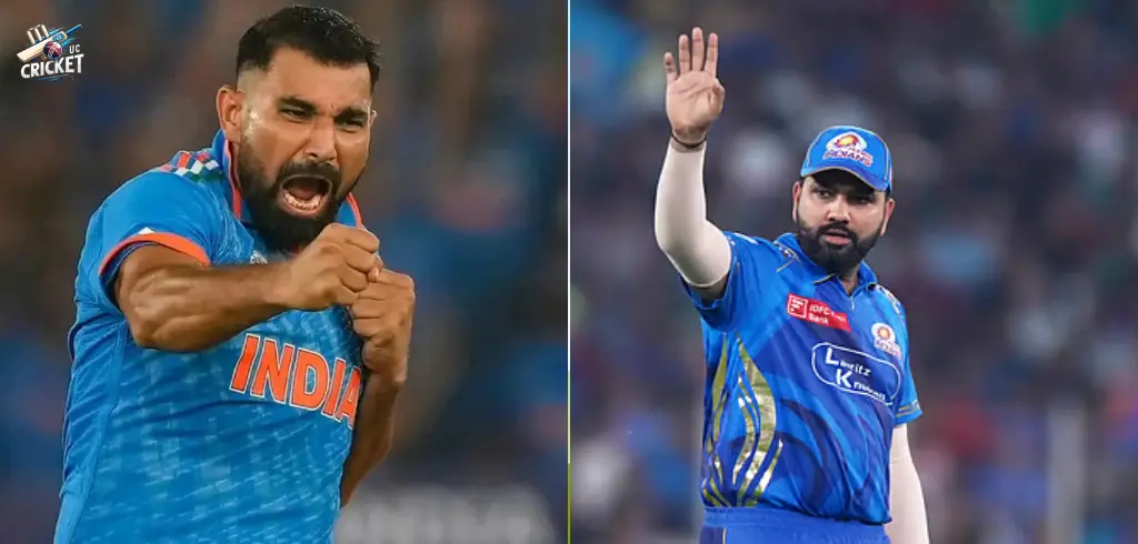 Mohammed Shami vs. Rohit Sharma