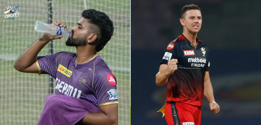 Shreyas Iyer vs Josh Hazlewood