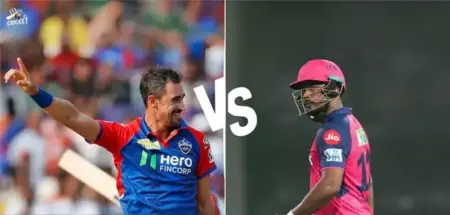 Mitchell Starc vs Sanju Samson