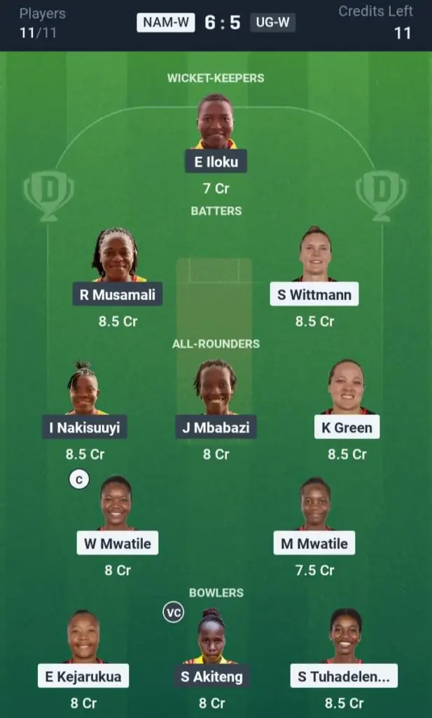 NAM-W vs UG-W Grand League Team