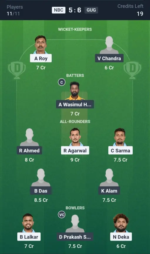 NBC vs GUG Small League Team
