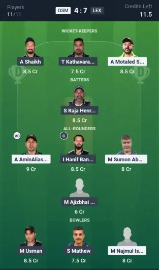 OSM vs LEX Grand League Team