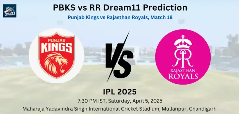 PBKS vs RR Dream11 Prediction