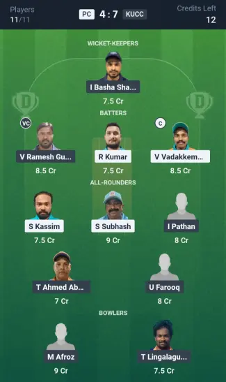 PC vs KUCC Grand League Team