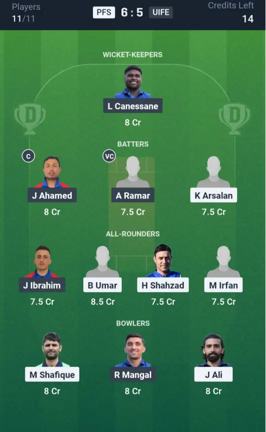 PFS vs UIFE Small League Team