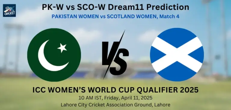 PK-W vs SCO-W Dream11 Prediction