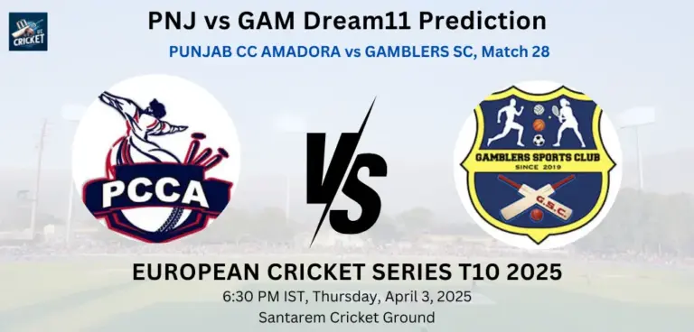 PNJ vs GAM Dream11 Prediction