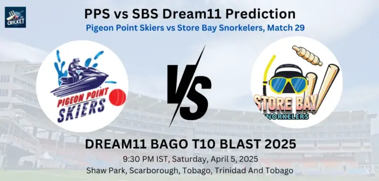 PPS vs SBS Dream11 Prediction