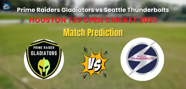 Prime Raiders Gladiators vs Seattle Thunderbolts Match Prediction