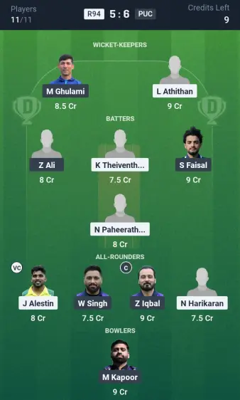R94 vs PUC Small League Team