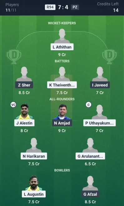 R94 vs PZ Grand League Team