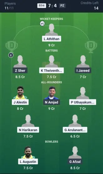 R94 vs PZ Small League Team