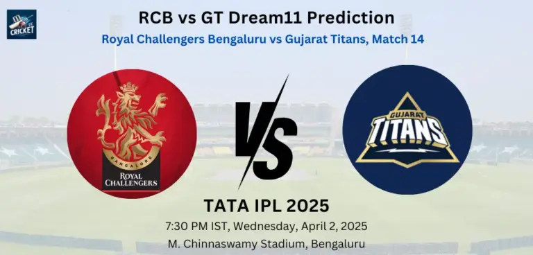 RCB vs GT Dream11 Prediction